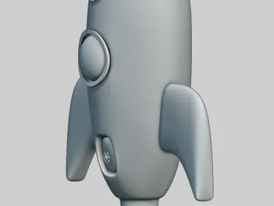 Rocket ship 3D model buy