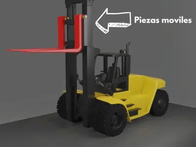 AUTOELEVADOR MONTACARGAS HYSTER 3D print model