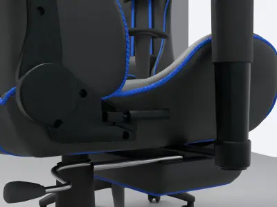 Ergonomic Gaming Chair  Low-poly 3D model