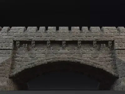 Stone Bridge Free low-poly 3D model purchase