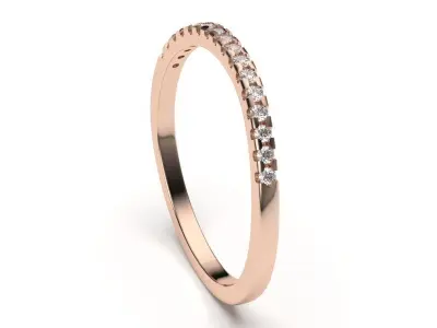 solitaire with ring sizes  8 part S38 3D print model