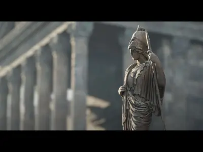 Roman Statues Pack Vol 1 Low-poly 3D model
