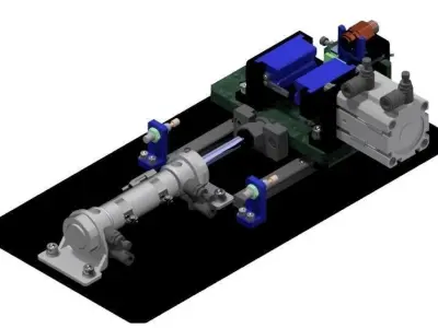 Tension Test Machine 3D model