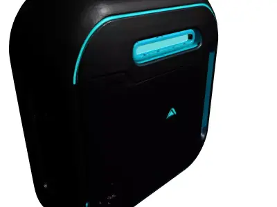 Futuristic WallMounted Smart Device 3D model