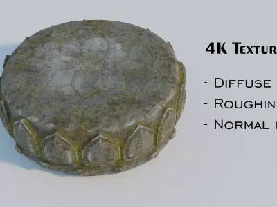 Pedestal Free Free low-poly 3D model