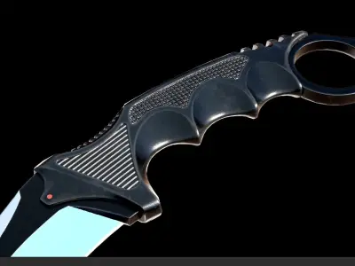 Karambit knife Free low-poly 3D model buy