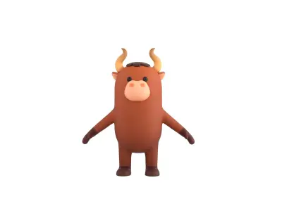 Bull Character  3D model