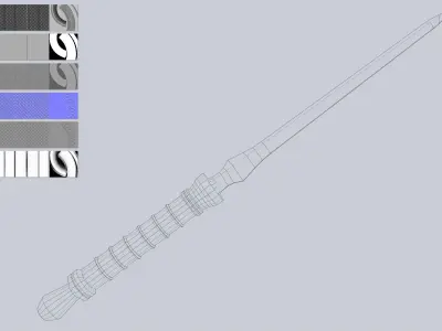 Dagger Low-poly 3D model buy