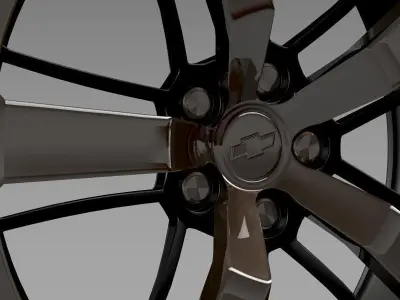 Chevrolet Camaro 2008 BlackConcept rim 3D model