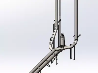 8 Inch Fluidyne Aspiration Assembly 3D model