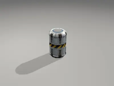 scifi canister 3D model purchase