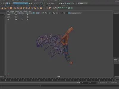 Lowpoly Weapon Rake - Game Ready - Textured PBR Low-poly 3D model
