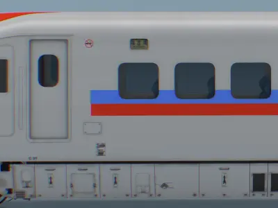 Bullet Train Locomotive 3D model