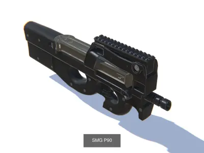 SMG and Special OPS Rifles Bundle 3D Model Pack