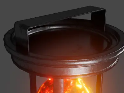 Stalker 2 Artifact Container Lamp  3D model