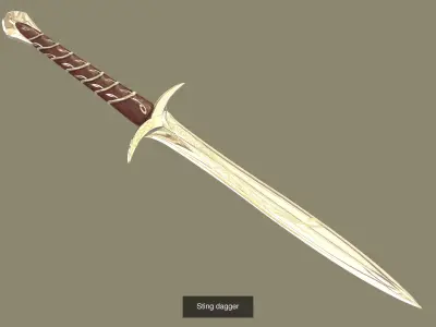 Lord of the Rings  weapon set 3D Model Pack