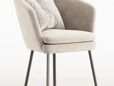 Upholstered Barrel 3D model