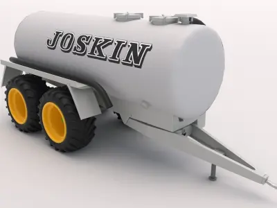 Joskin Tanker Trailer 3D model