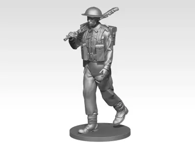 British soldier ww2  09 3D print model