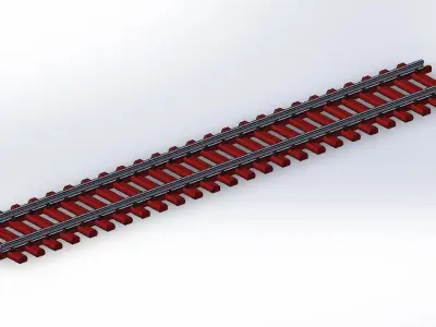 Sleepers for model railway track H0 Free 3D print model