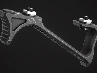 UTG Ultra Slim Angled Foregrip M-LOK Low-poly 3D model