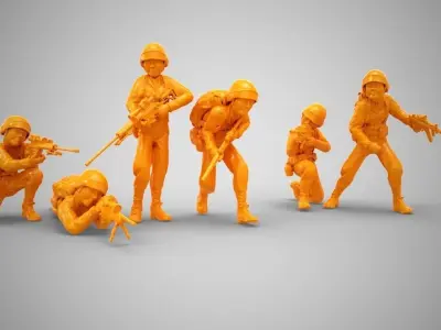 Toy Soldiers 3D print model