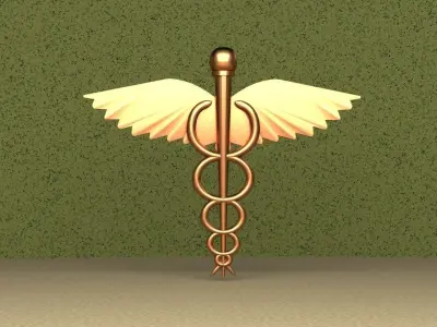 Symbol Of Medicine 3D model