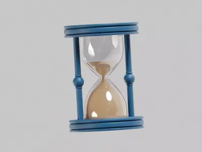 Hourglass Low-poly 3D model