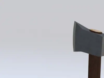 Woodcutting axe Free low-poly 3D model