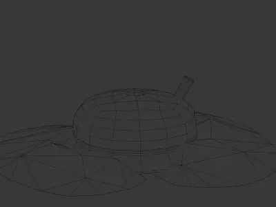 Traditional Grinding Stone 3D Model Low-poly 3D model