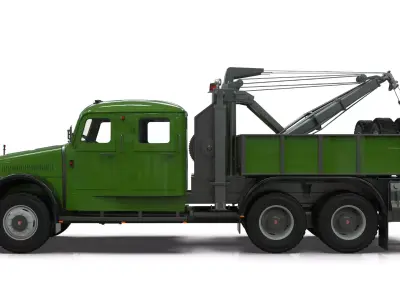 Tatra 141 Heavy Wrecker with Holmes 850  and Underlift 3D print model