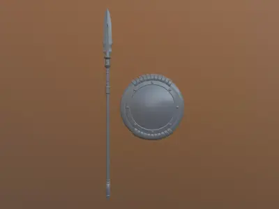 Shield and Sparrow 3D model