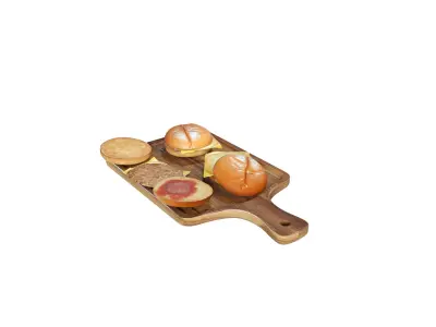 Cheeseburger Set 3D model