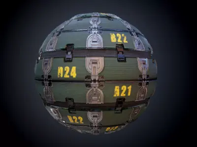 Sci-Fi Military Seamless PBR Texture 05 Texture