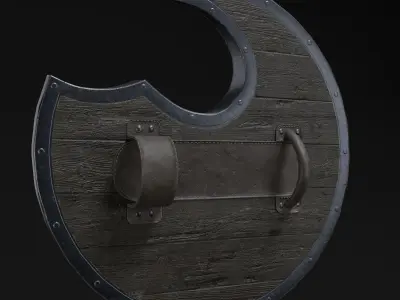 Medieval shield - Game Ready  Low-poly 3D model