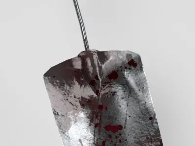 hand trowel Survival weapon Free low-poly 3D model