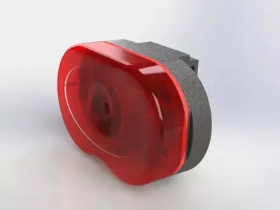 3D Model Bike Light  3D model