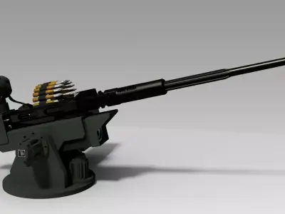 Anti-aircraft guns 3D model