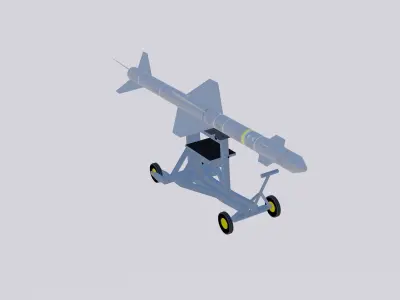 Mectron MAR-1 Low-poly 3D model