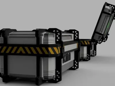 call of duty supply boxes  3D model
