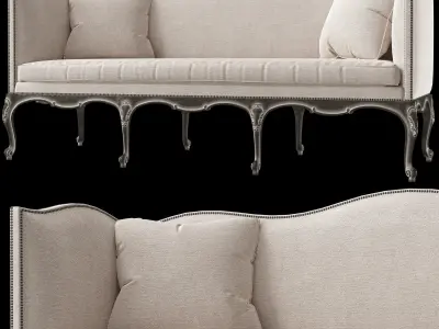 ebanista bergamo and marquess sofa 3D model