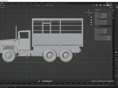 Kaiser Truck 1971 Custom Adventurer 3D model
