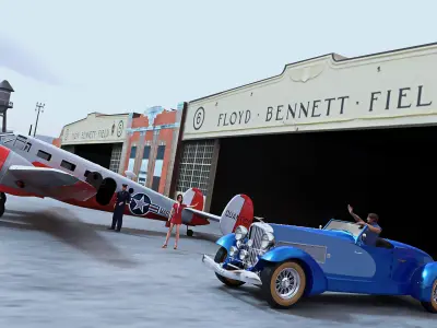 Airport Floyd Bennet Free 3D model