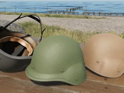 Pasgt Helmet Low-poly 3D model purchase
