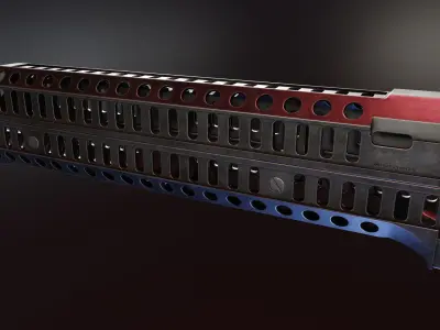 Zenitco Sport 12 Handguard Low-poly 3D model