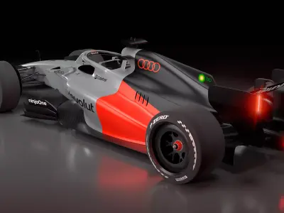 2026 Audi R26 F1 plus Photoshop files 3D model