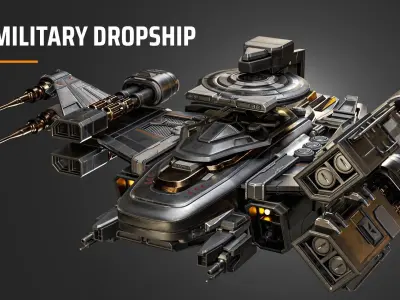 military dropship 3D model