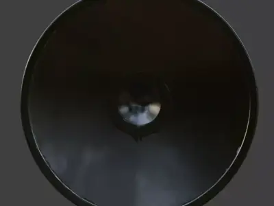 Viking Round Shield 3D Model v02 Low-poly 3D model