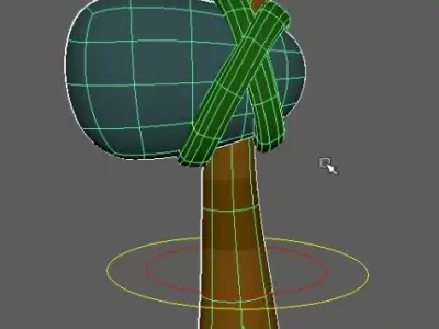 Stone age hammer 3D model