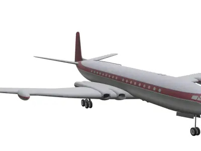 de Havilland DH106 Comet 4 Low-poly 3D model